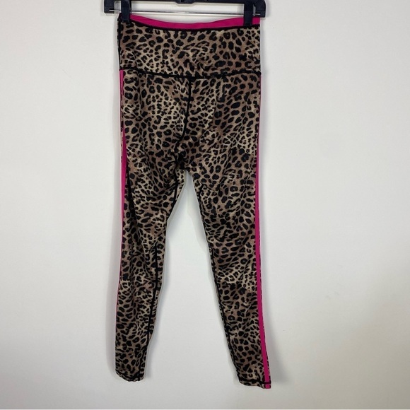 Ruby Ribbon leopard & pink full length leggings shapewear - Picture 2 of 3